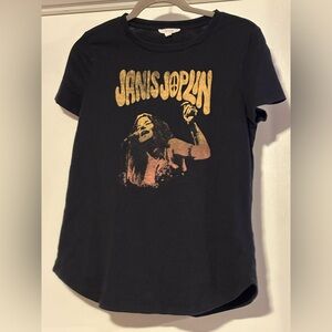 Maurices Janis Joplin Black Graphic Tee